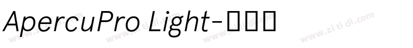 ApercuPro Light字体转换